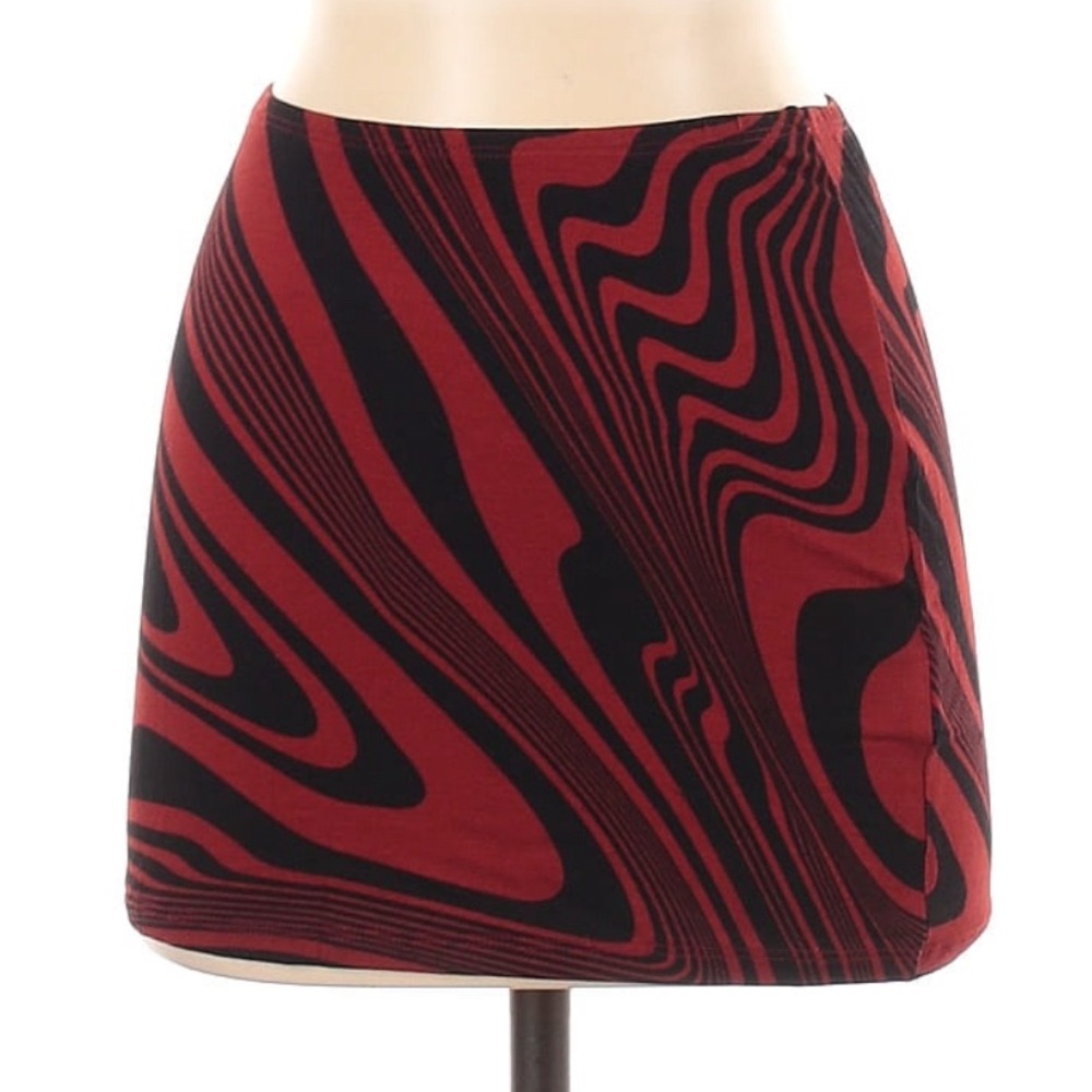 Jaded London size 2 short red zebra print skirt. New with tags.
